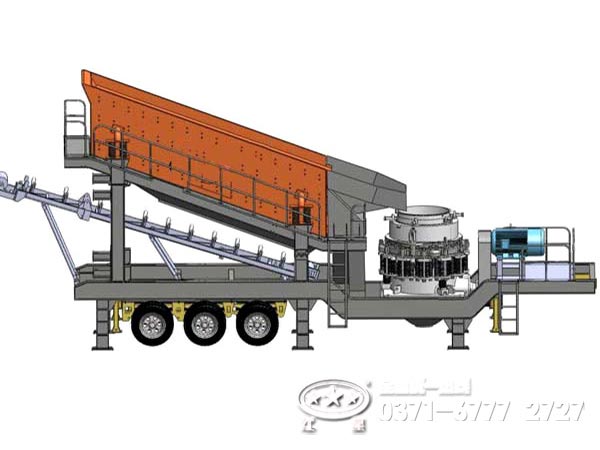 輪胎式移動(dòng)圓錐破碎站結(jié)構(gòu) 輪胎式移動(dòng)圓錐破碎站結(jié)構(gòu)