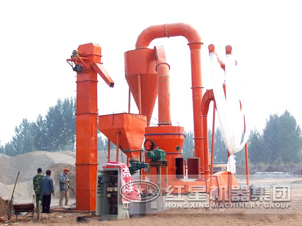 硅石深加工設備生產現場