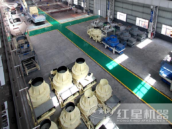 河卵石制砂機(jī)廠家車間