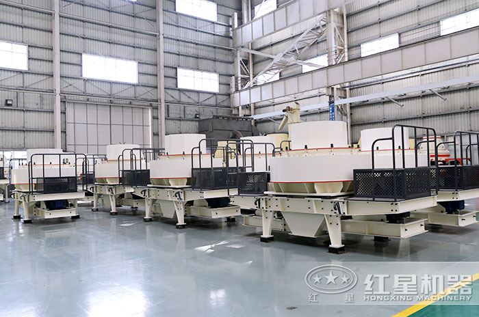 河卵石制砂機(jī)生產(chǎn)車間