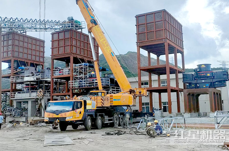 浙江舟山制砂生產(chǎn)線(xiàn)現(xiàn)場(chǎng)二