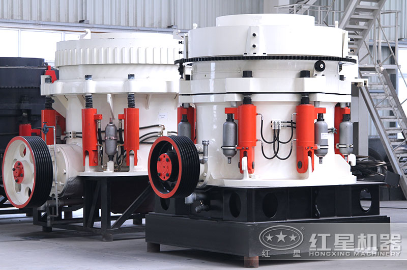 大理石圓錐破碎機車間實拍