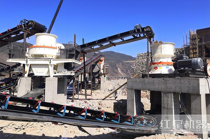 HVI立軸式?jīng)_擊破碎機現(xiàn)場