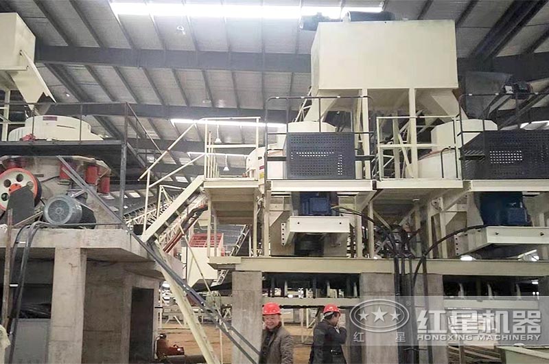 吉林制砂生產(chǎn)線(xiàn)現(xiàn)場(chǎng)二