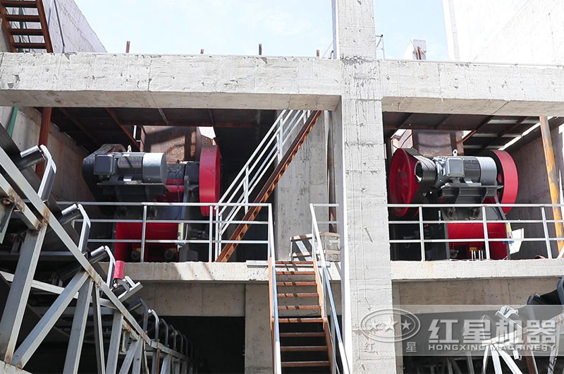 浙江舟山制砂生產(chǎn)線(xiàn)現(xiàn)場(chǎng)一