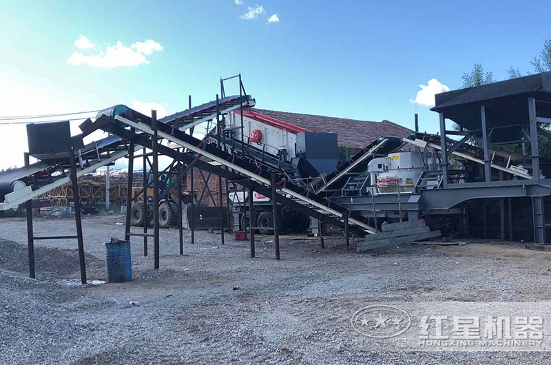 移動制砂機(jī)現(xiàn)場