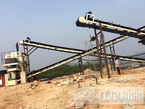 山石制砂機(jī)現(xiàn)場