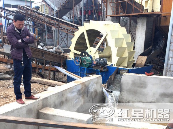 洗山沙石料的現(xiàn)場