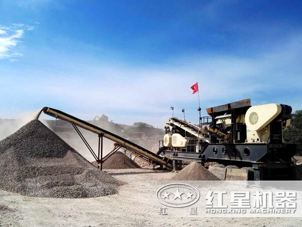 石子破碎現(xiàn)場