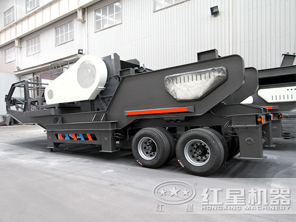 紅星小型移動車載磕石機(jī)