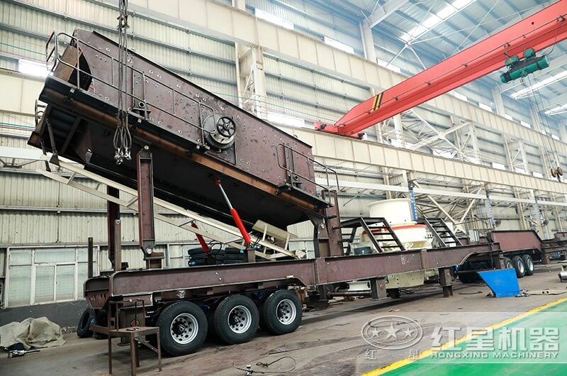 移動(dòng)粉沙子機(jī)器鑄造車間