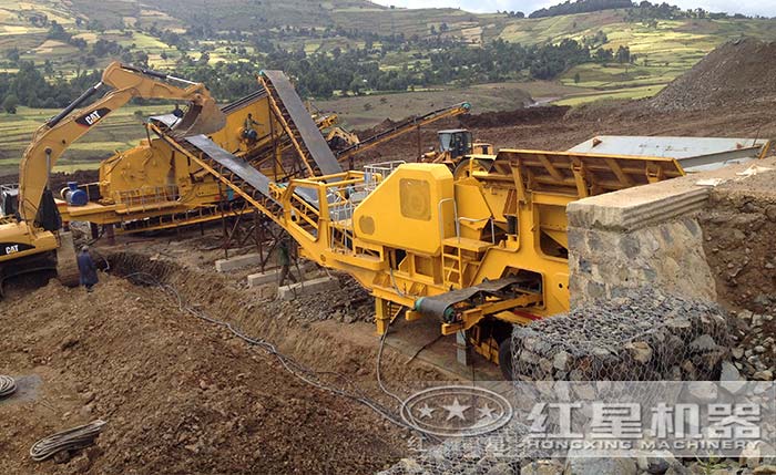 可在任何環(huán)境下作業(yè)的青石移動碎石機