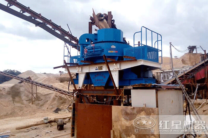 石灰石制砂生產(chǎn)線客戶(hù)現(xiàn)場(chǎng)