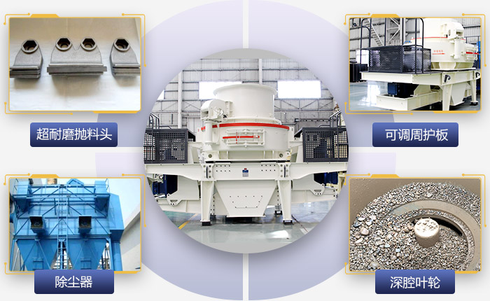 HVI沖擊式制砂、整形機(jī)搭配優(yōu)勢圖