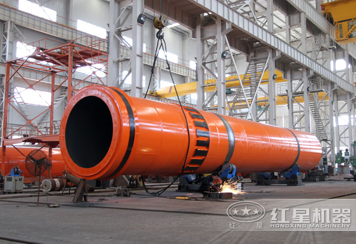 日出300噸煤泥烘干機車間生產(chǎn)圖
