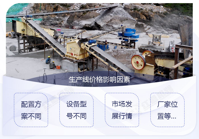 石頭砂石生產(chǎn)線報(bào)價(jià)影響因素