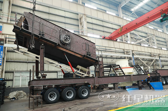 移動(dòng)粉沙一體機(jī)鑄造車(chē)間