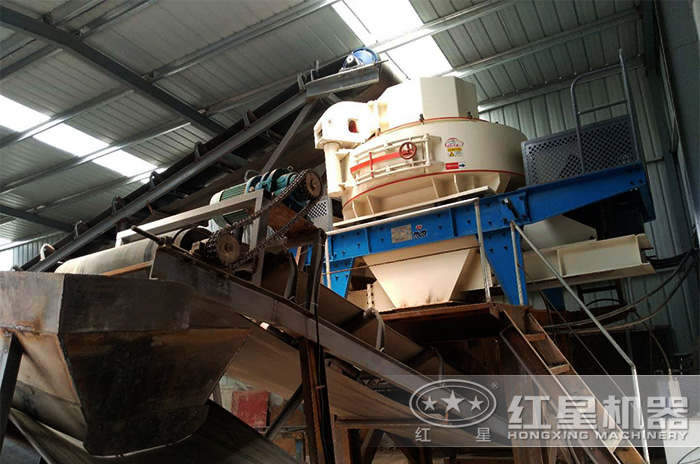 小型制砂機客戶現(xiàn)場