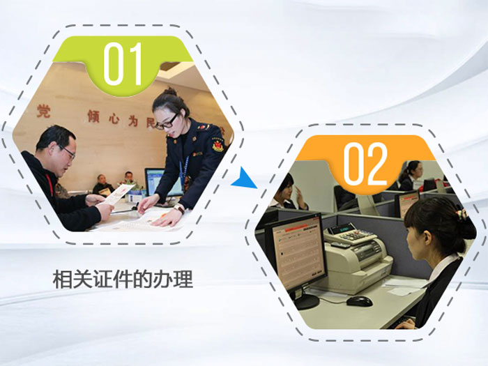 相關證件的辦理現(xiàn)場