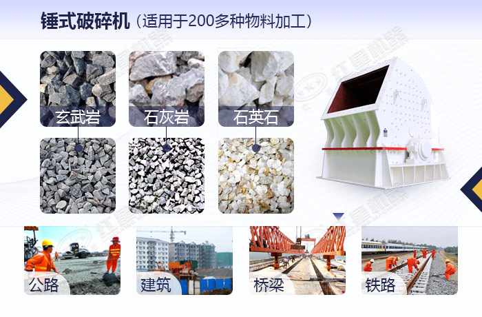 錘式破碎機(jī)應(yīng)用領(lǐng)域圖展示