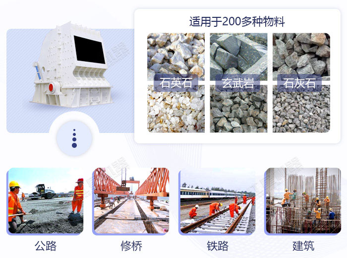 反擊式碎石機應(yīng)用范圍