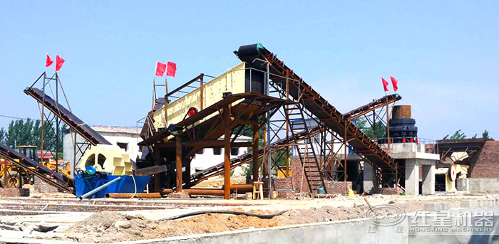 洗砂機(jī)客戶加工現(xiàn)場