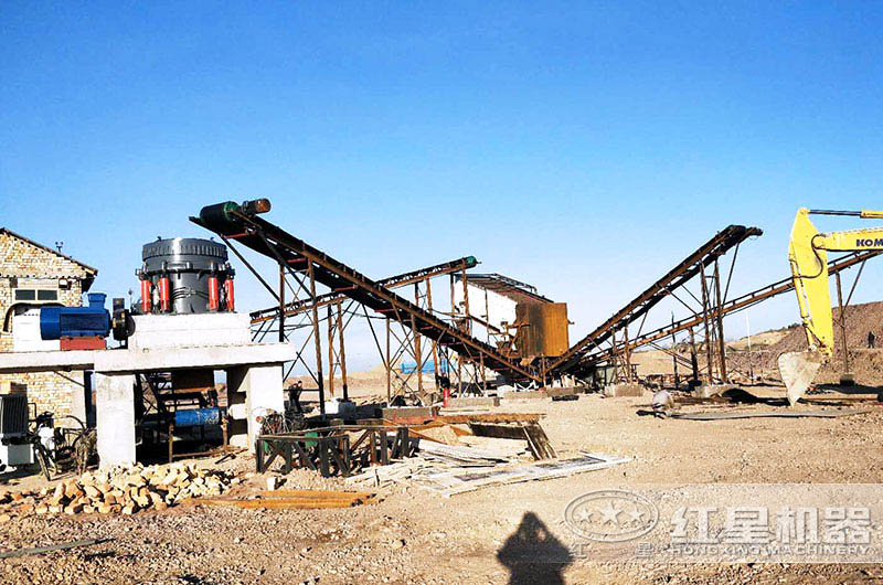 烏茲別克客戶的砂石加工現(xiàn)場(chǎng)