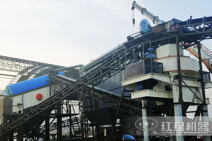 河卵石碎砂機安裝現(xiàn)場