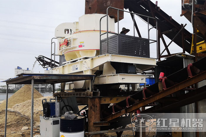 制砂加工現(xiàn)場