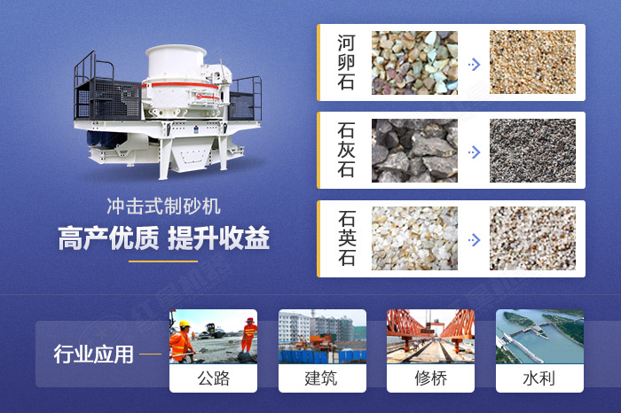 沖擊式制砂機應(yīng)用范圍