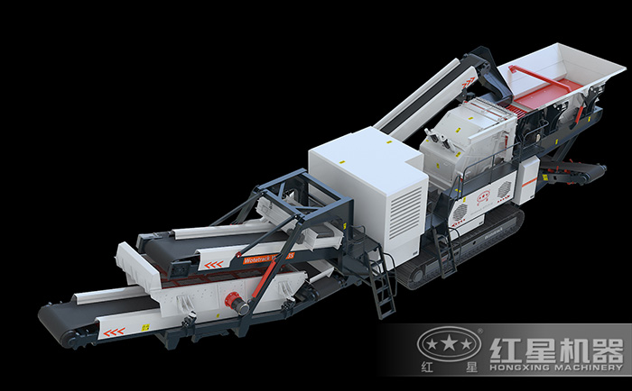 反擊式履帶破碎機設(shè)備3D展示圖
