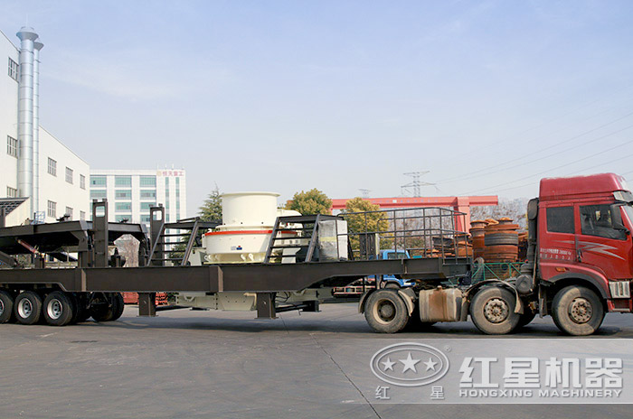 廣東的朱老板到廠預(yù)定移動制砂機