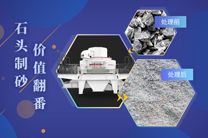 經(jīng)制砂設備處理前后對比圖