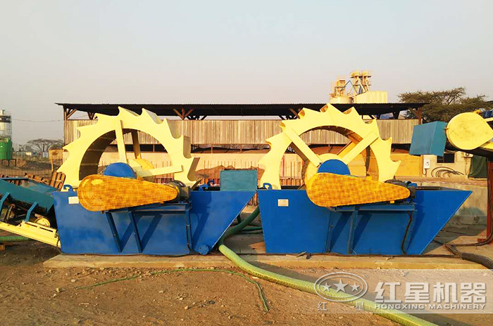 洗沙加工現(xiàn)場