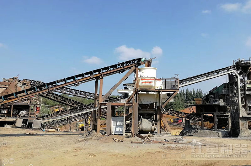 制砂生產(chǎn)現(xiàn)場(chǎng)實(shí)拍