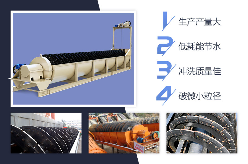 螺旋洗沙機(jī)優(yōu)勢