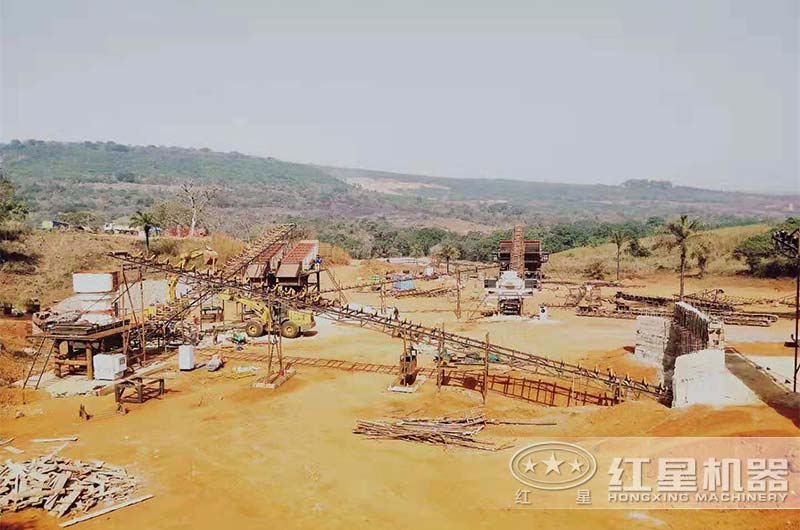 砂石同出制砂生產線現(xiàn)場