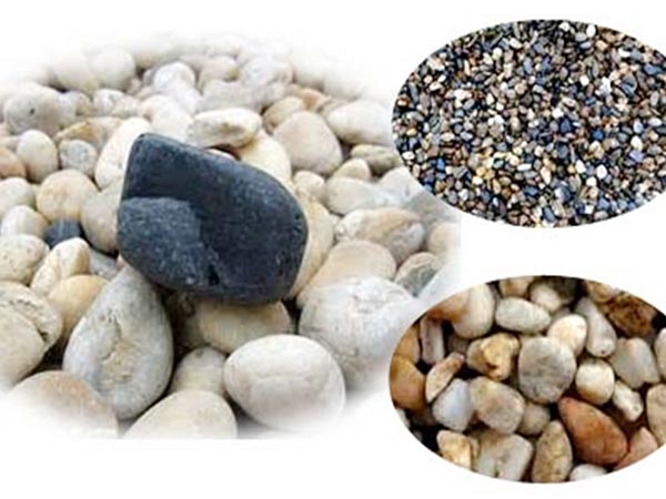 河卵石破碎前后對比