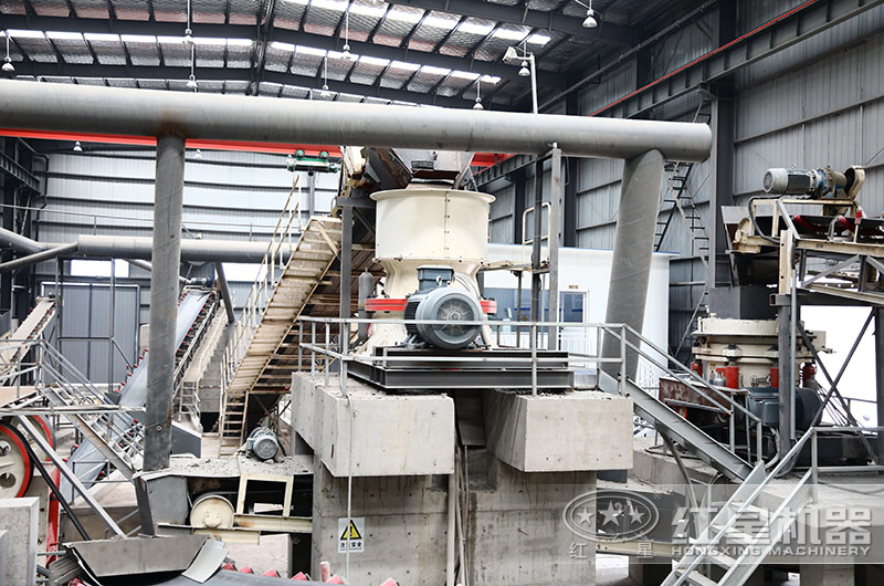 新型圓錐式制砂機(jī)在制砂生產(chǎn)線