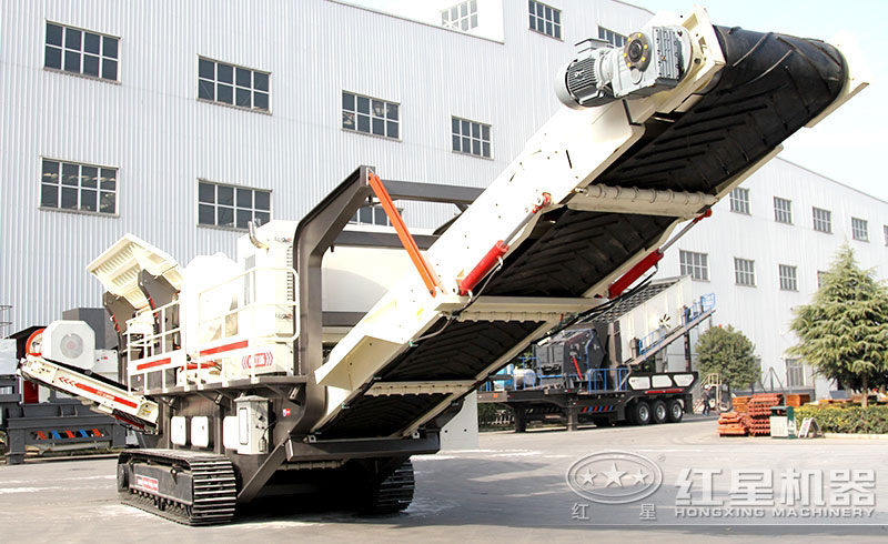 全自動(dòng)移動(dòng)顎式破碎站